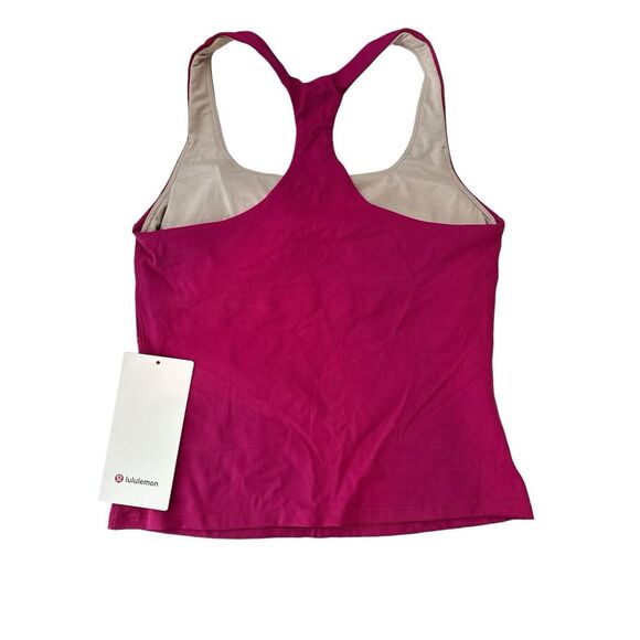 Lululemon Tank Top Women's Size‎ 8 Lightweight Tennis Tank Magenta  Outdoor NWT - Picture 2 of 6
